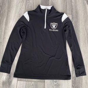 NFL Team Apparel Raiders neck zip up long sleeve